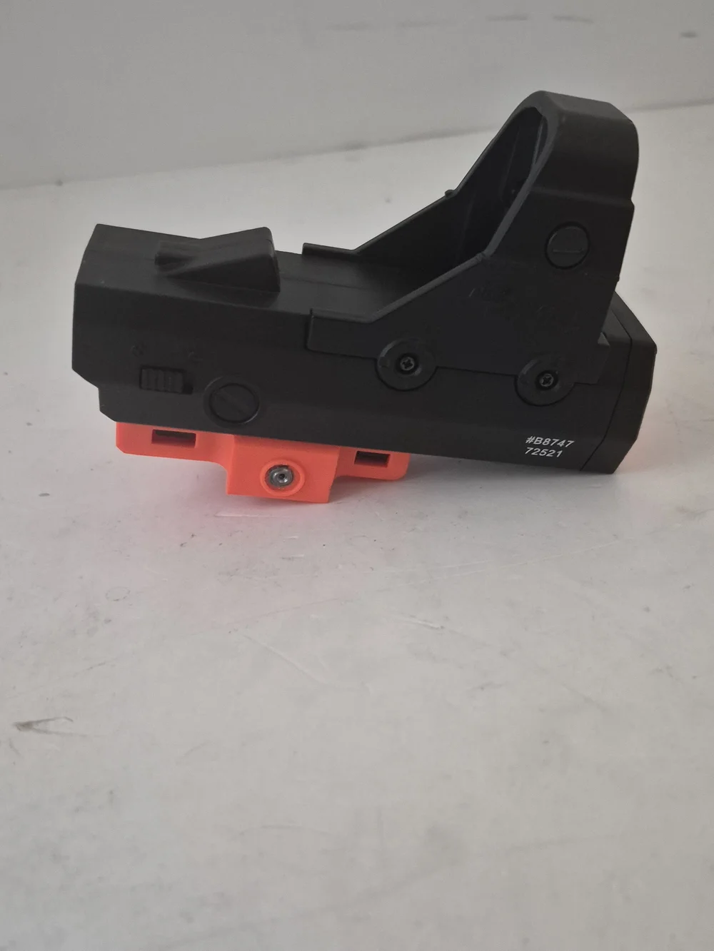 Nerf Rival Red Dot Sight- Black and Orange Compact Optic